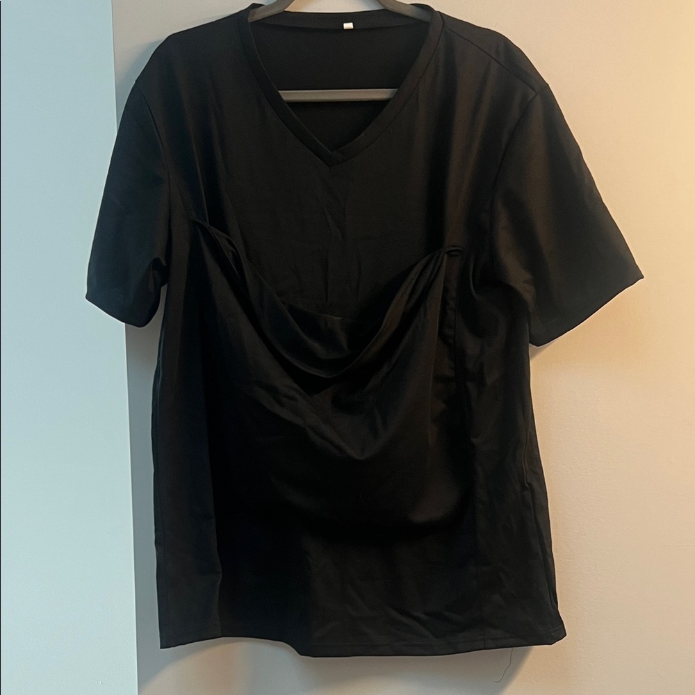 Men’s V Neck Baby Wearing Top